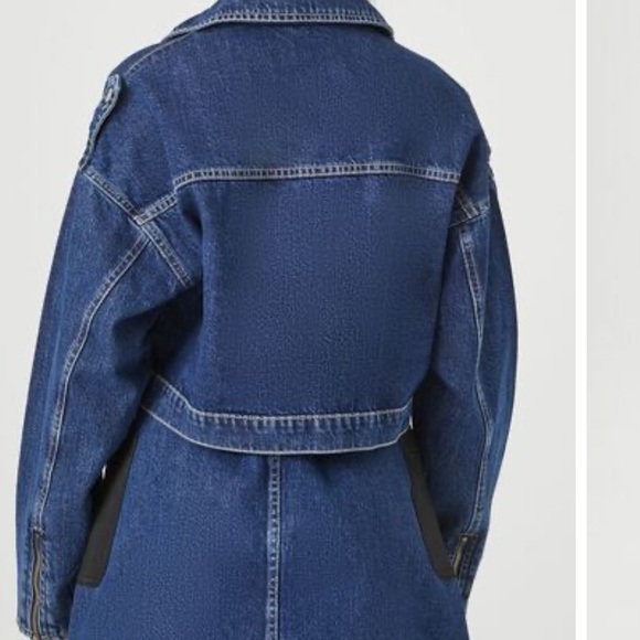 Colorblock Denim Moto skirt set - Picture 6 of 6